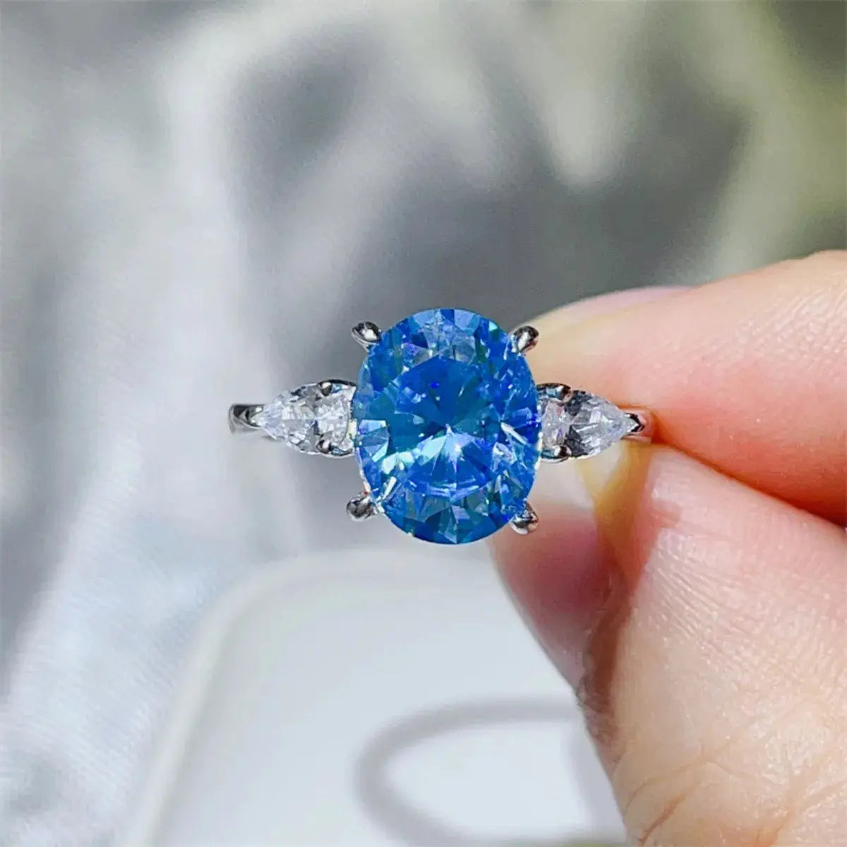 3 Carat Moissanite 925 Sterling Silver Ring - SmileBen