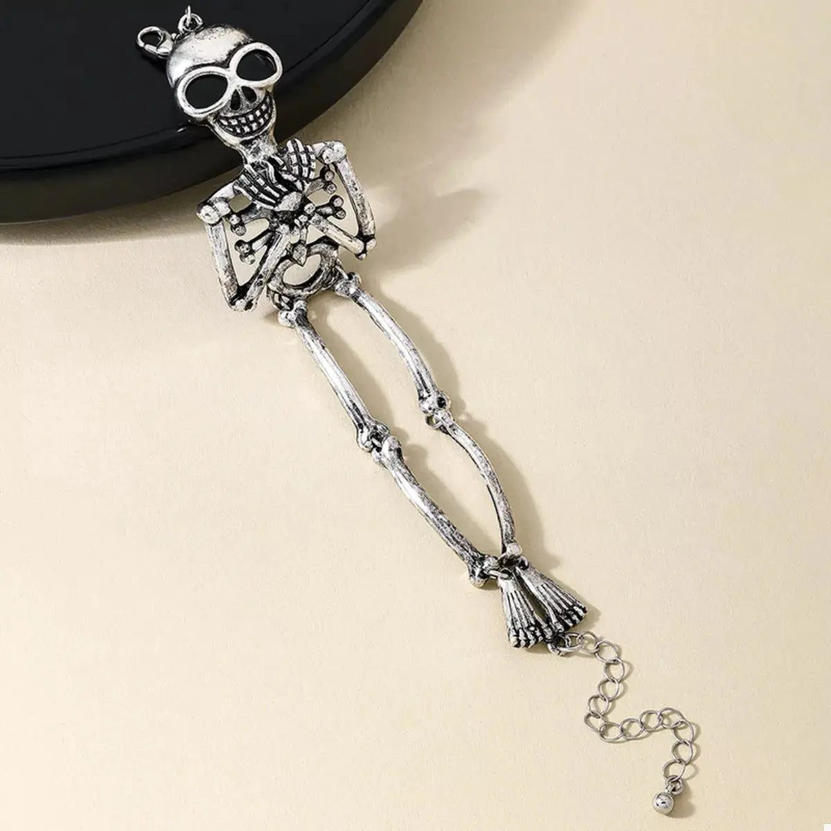 Alloy Skull Necklace and Bracelet Jewelry Set - SmileBen