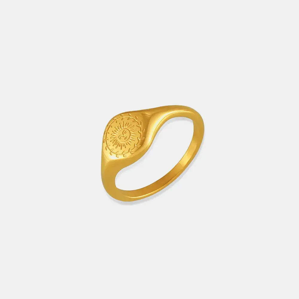 18K Gold-Plated Sun Ring - SmileBen