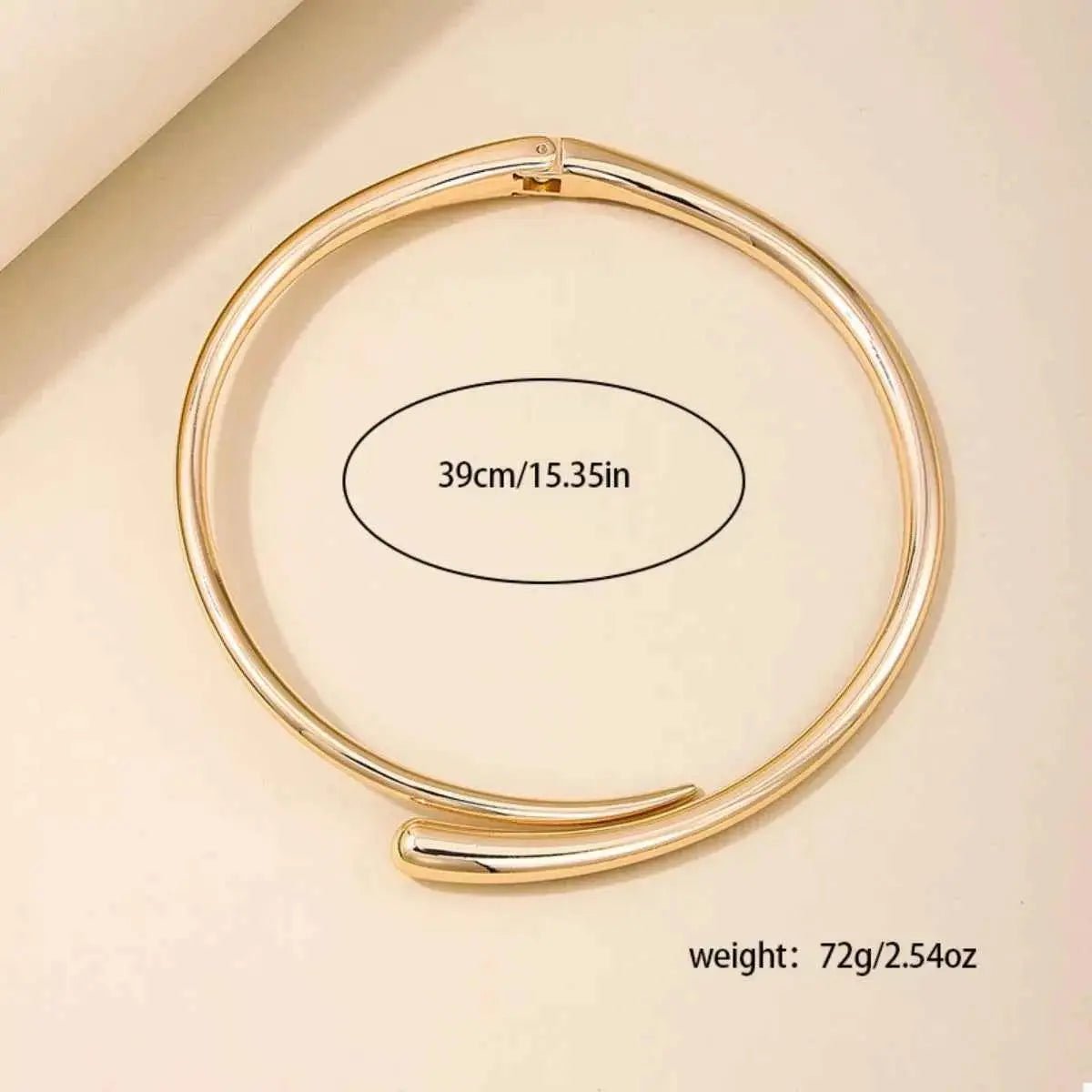 18K Gold - Plated Alloy Adjustable Necklace - SmileBen