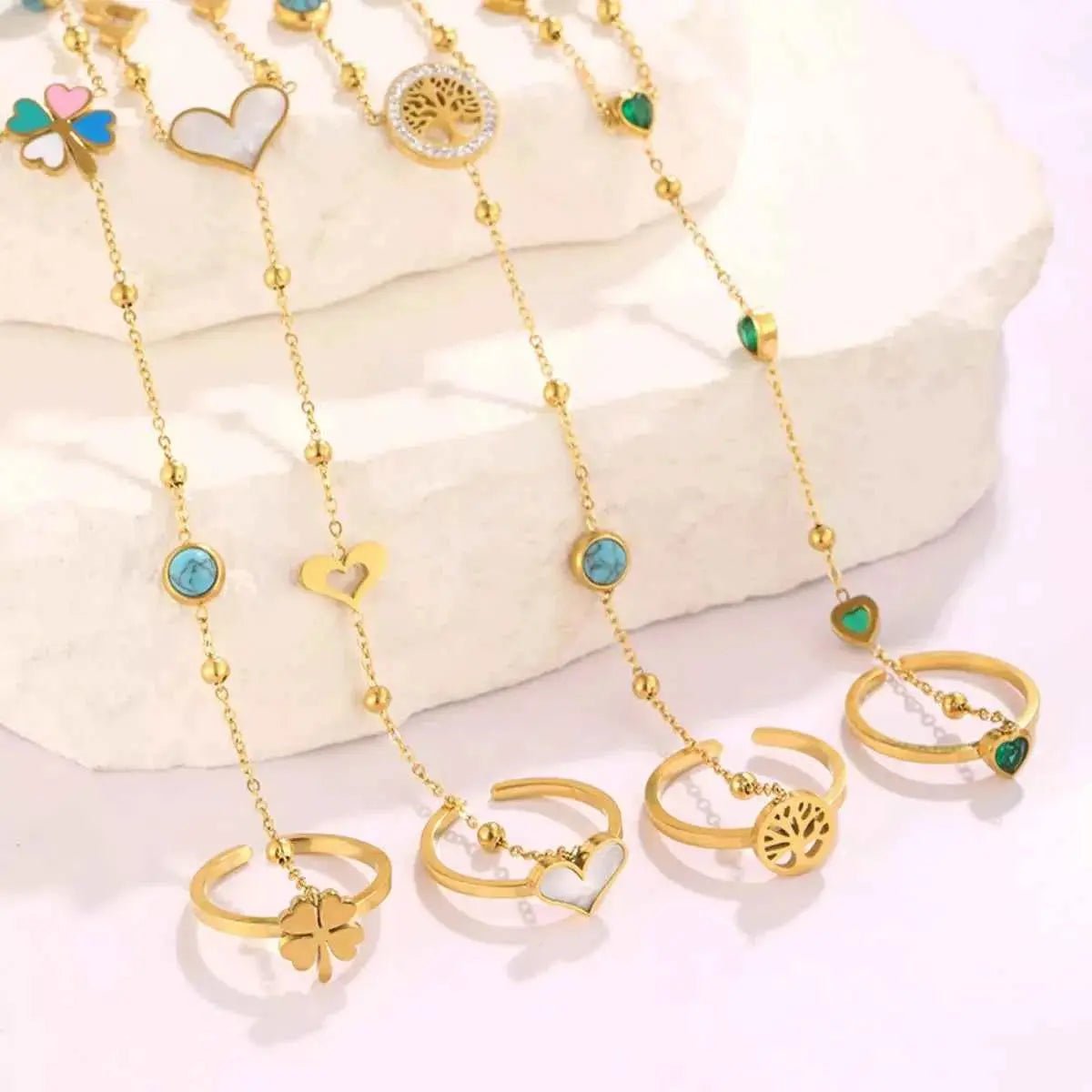 18K Gold - Plated Chain Bracelet - SmileBen