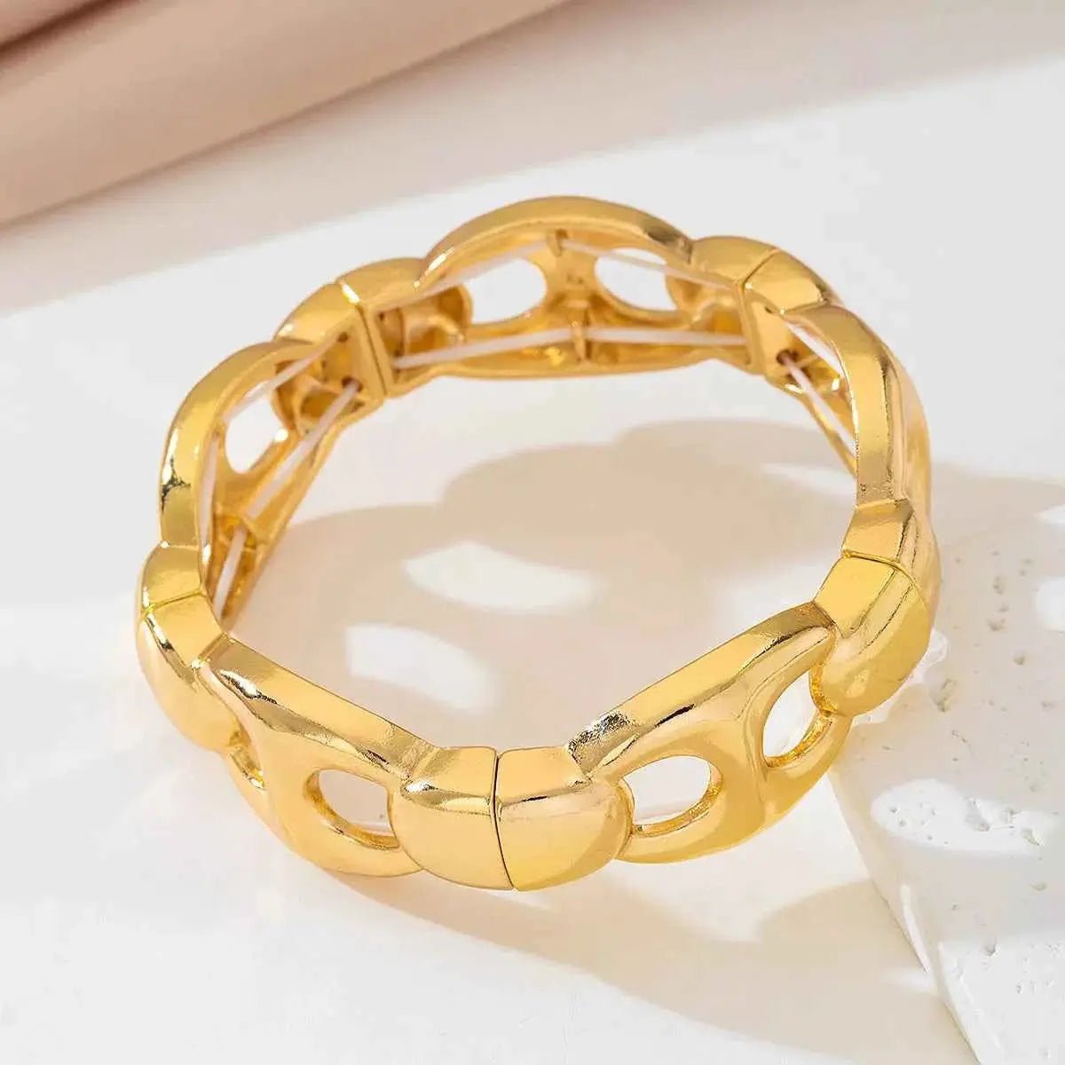 18K Gold - Plated Chain Link Bracelet - SmileBen