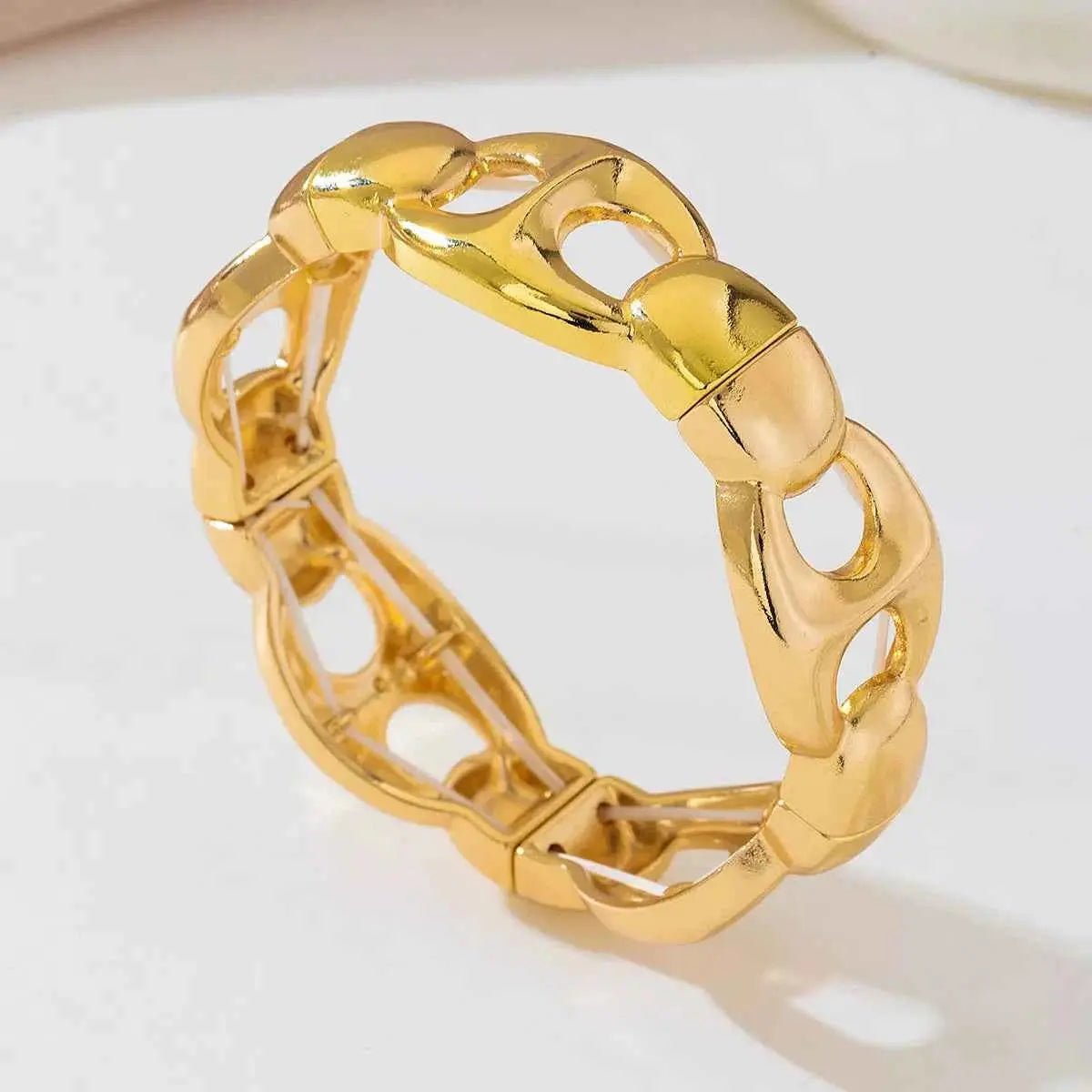 18K Gold - Plated Chain Link Bracelet - SmileBen