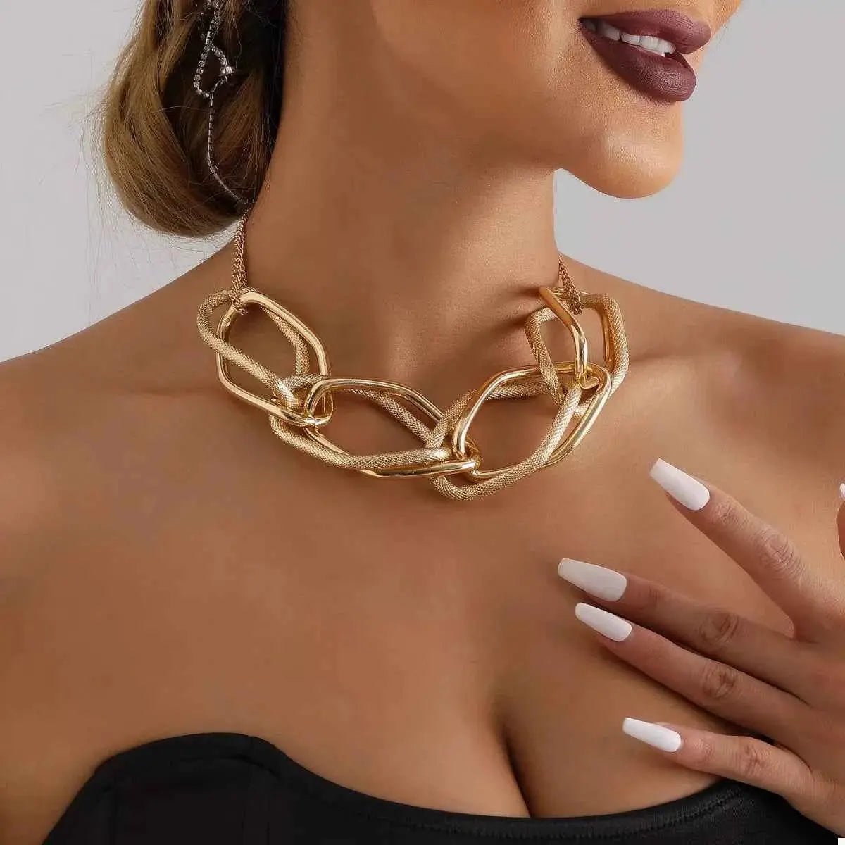 18K Gold - Plated Chain Necklace - SmileBen