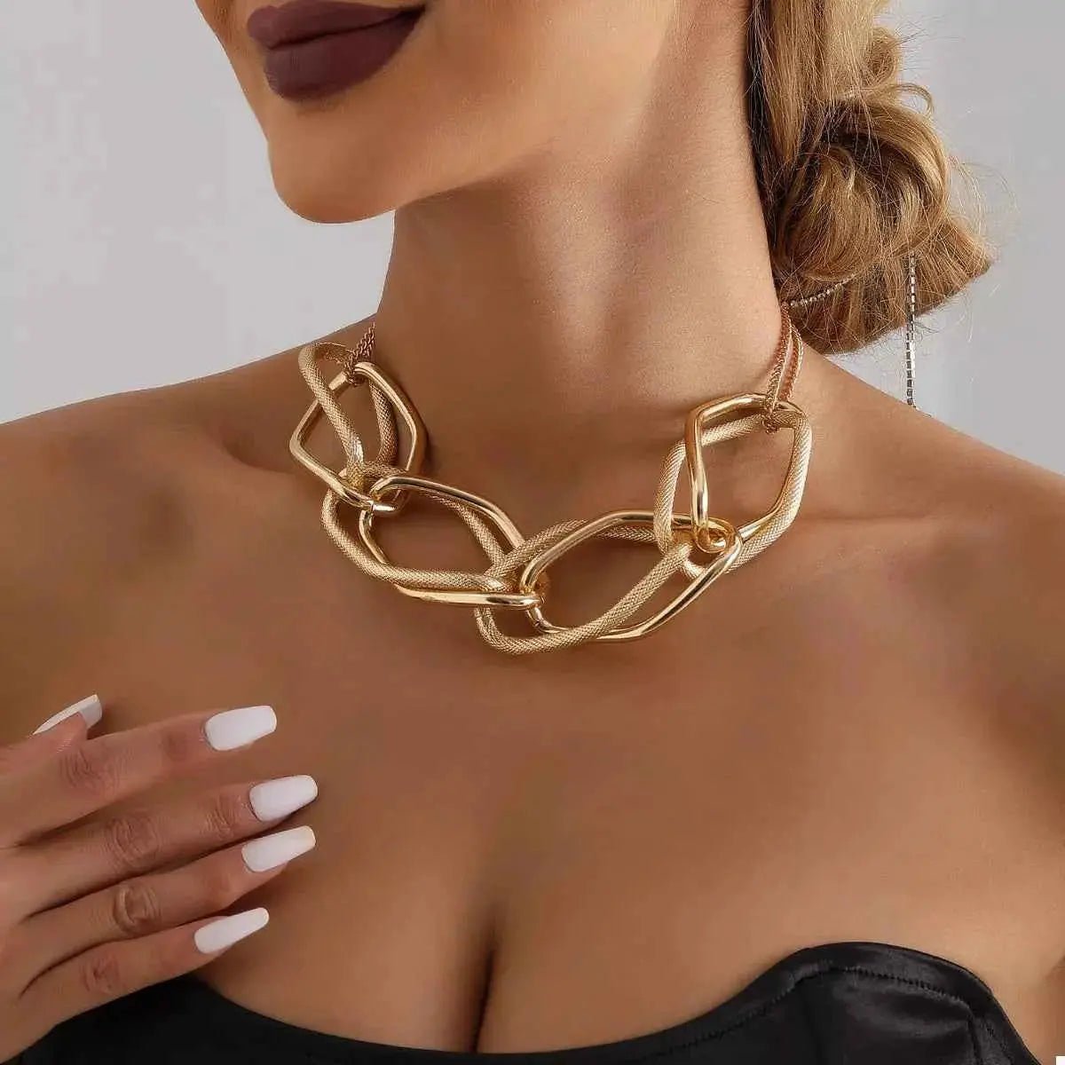 18K Gold - Plated Chain Necklace - SmileBen