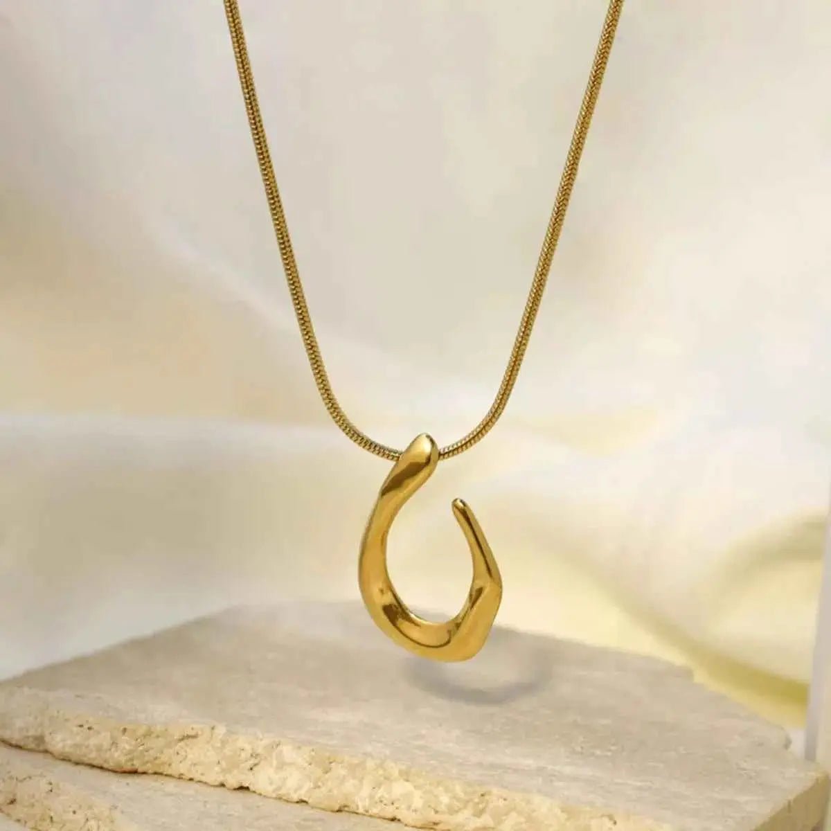 18K Gold - Plated Geometric Necklace - SmileBen