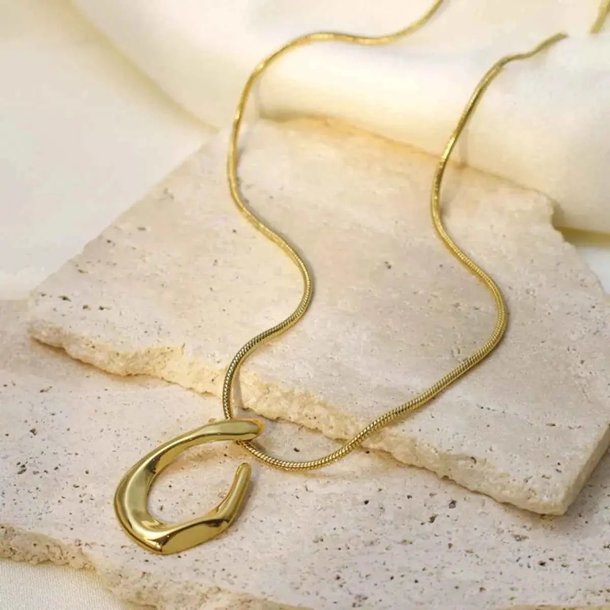 18K Gold - Plated Geometric Necklace - SmileBen