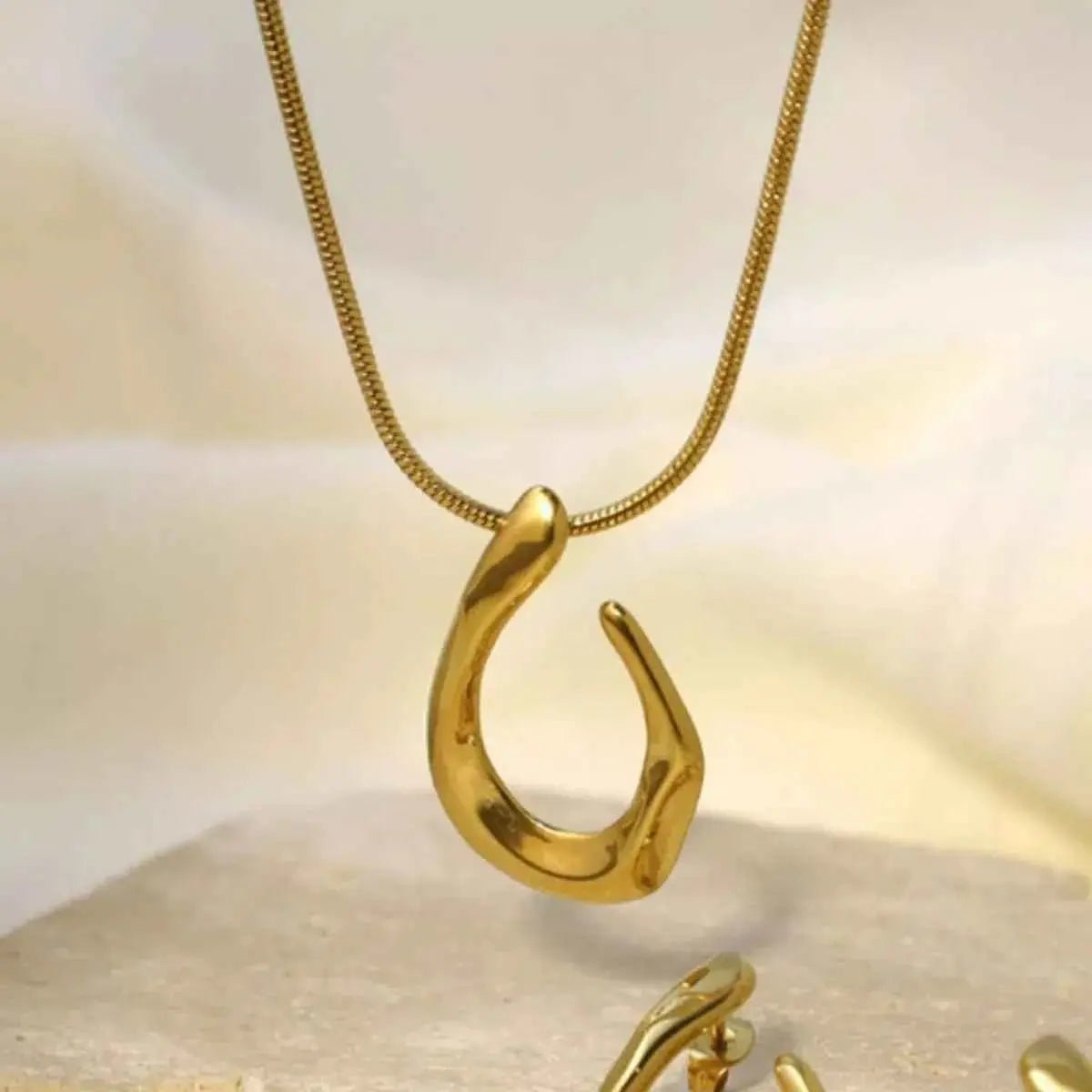 18K Gold - Plated Geometric Necklace - SmileBen