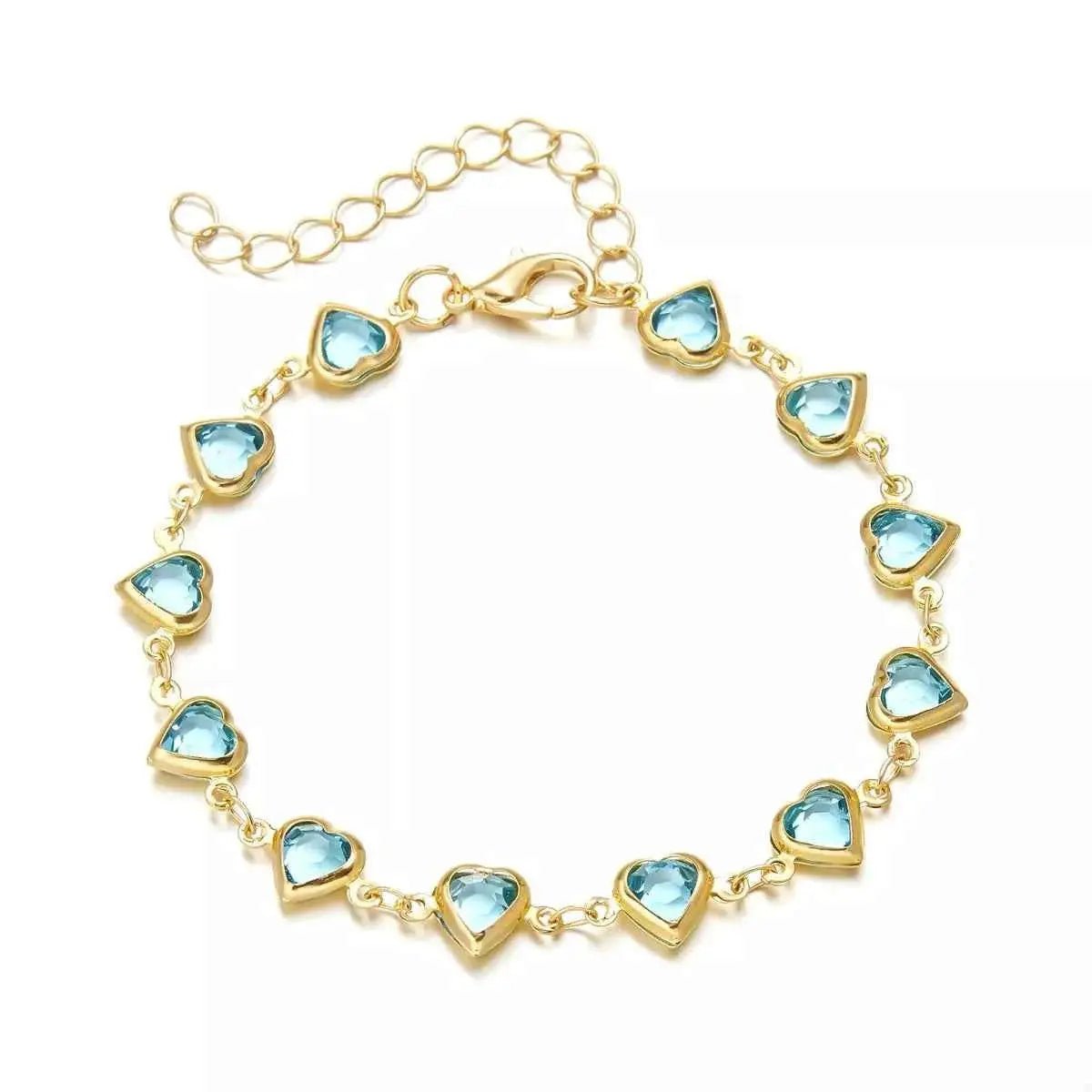 18K Gold - Plated Heart Bracelet - SmileBen