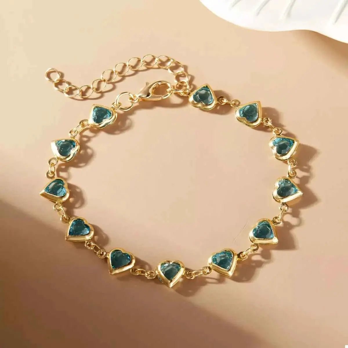 18K Gold - Plated Heart Bracelet - SmileBen