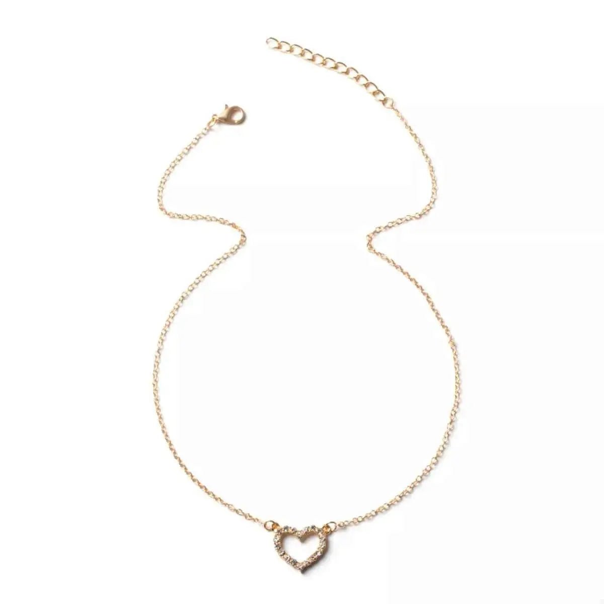 18K Gold - Plated Heart Necklace - SmileBen