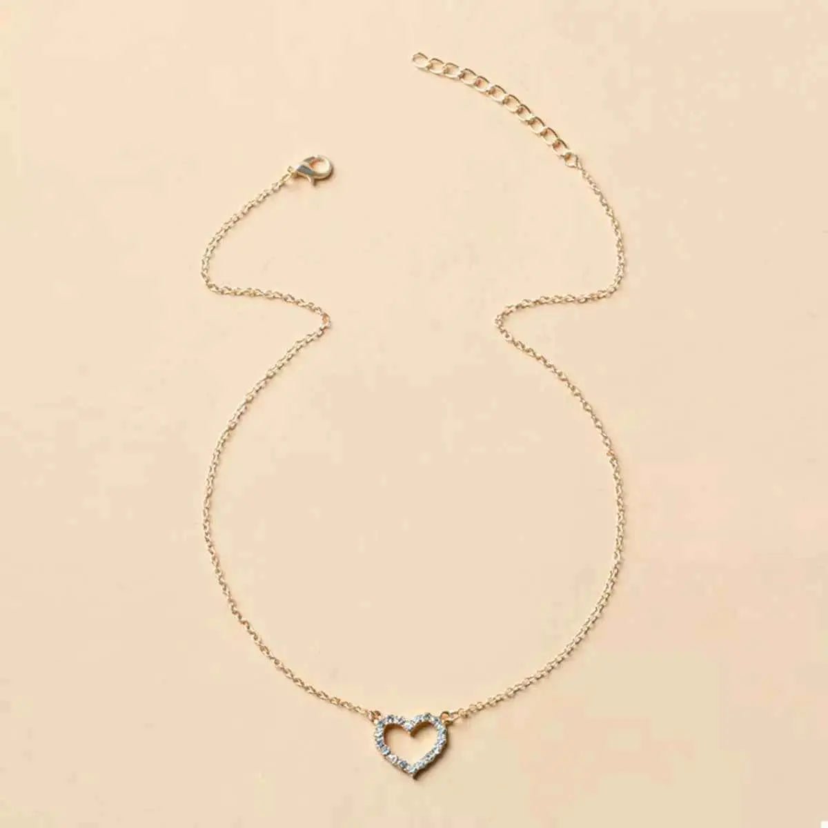 18K Gold - Plated Heart Necklace - SmileBen