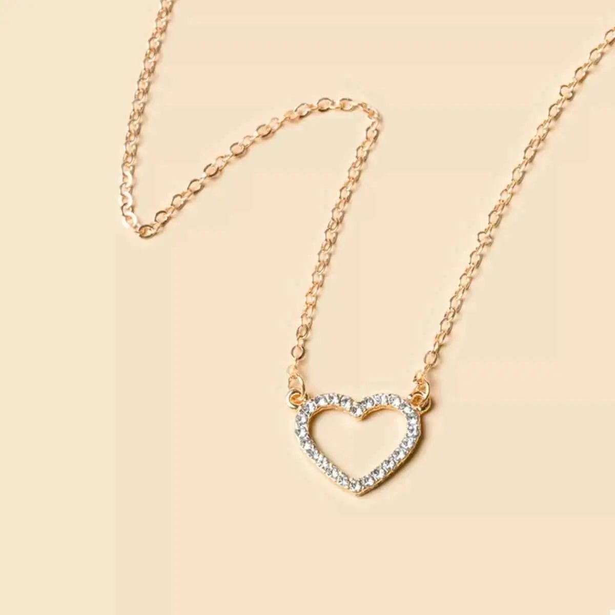 18K Gold - Plated Heart Necklace - SmileBen