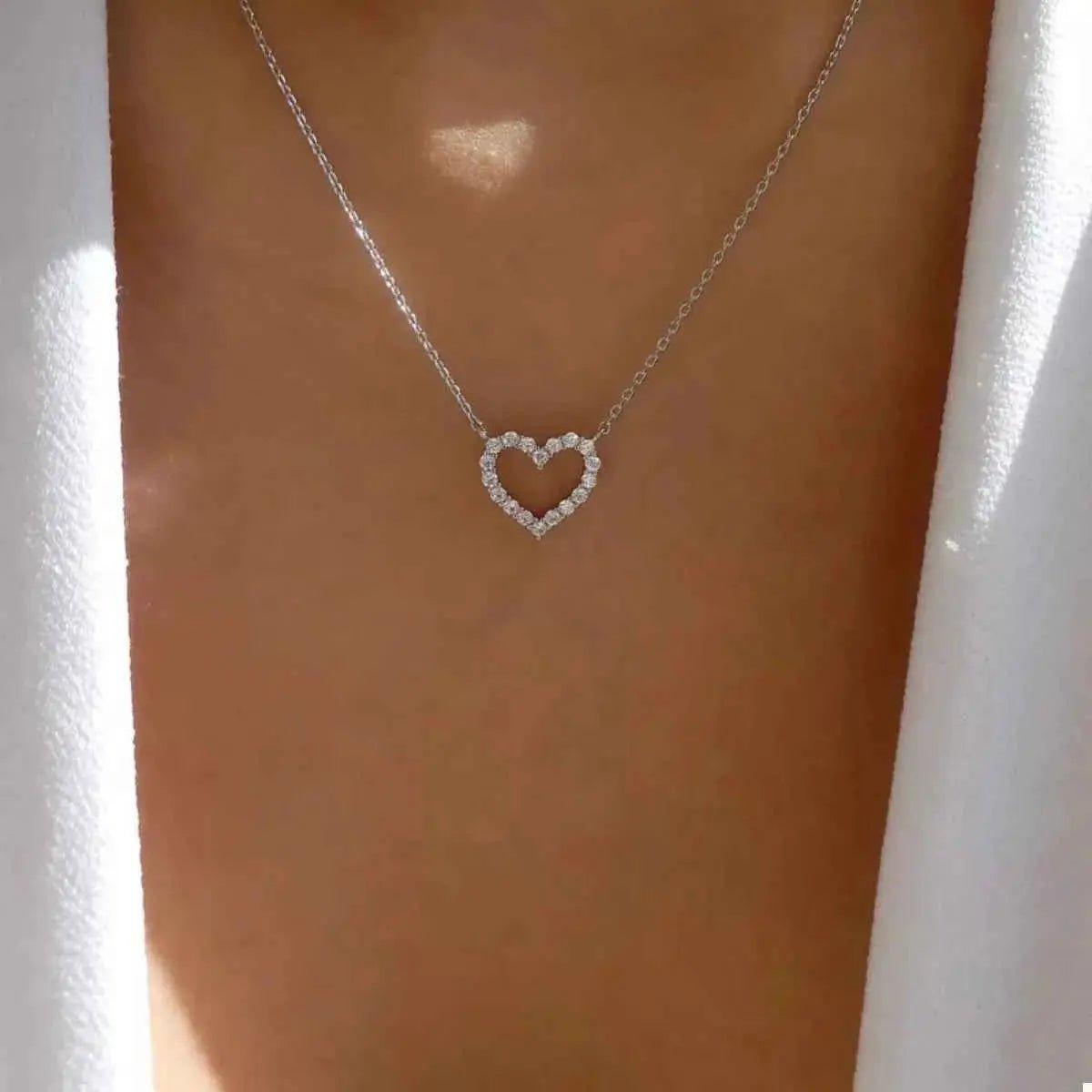 18K Gold - Plated Heart Necklace - SmileBen