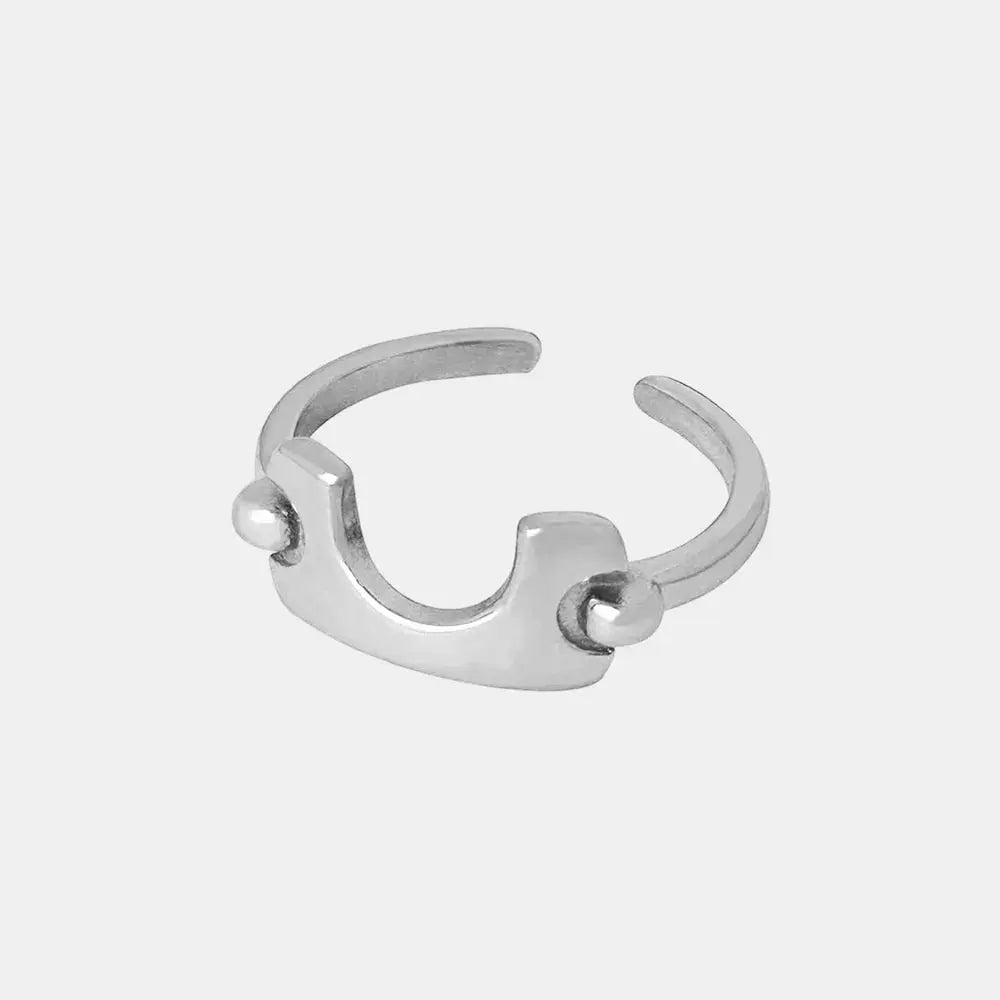 18K Gold - Plated Irregular Open Ring - SmileBen