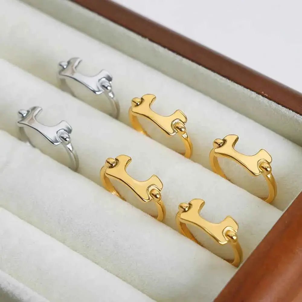 18K Gold - Plated Irregular Open Ring - SmileBen