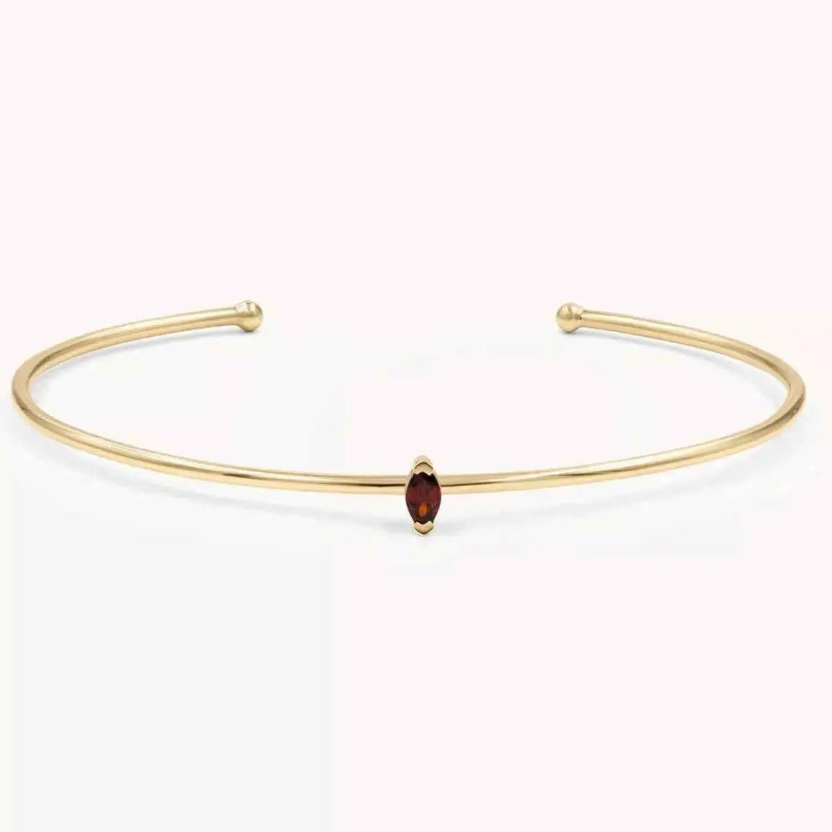 18K Gold - Plated Open Cuff Bracelet - SmileBen