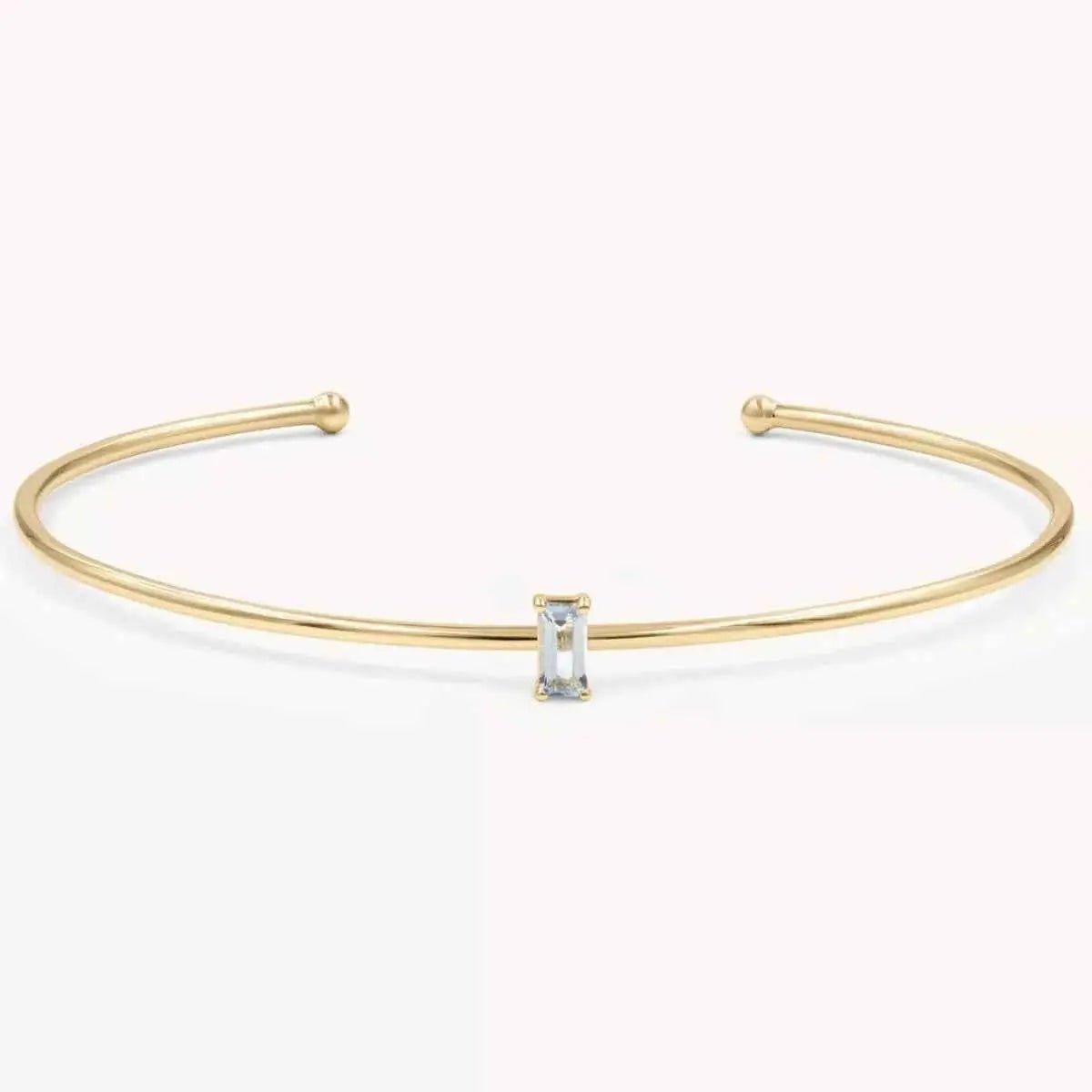 18K Gold - Plated Open Cuff Bracelet - SmileBen