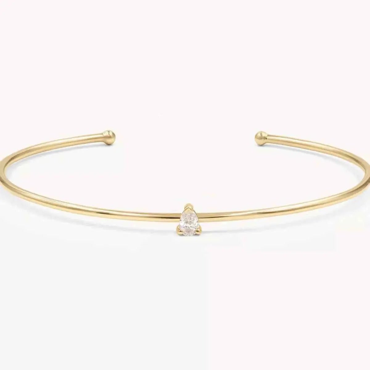 18K Gold - Plated Open Cuff Bracelet - SmileBen