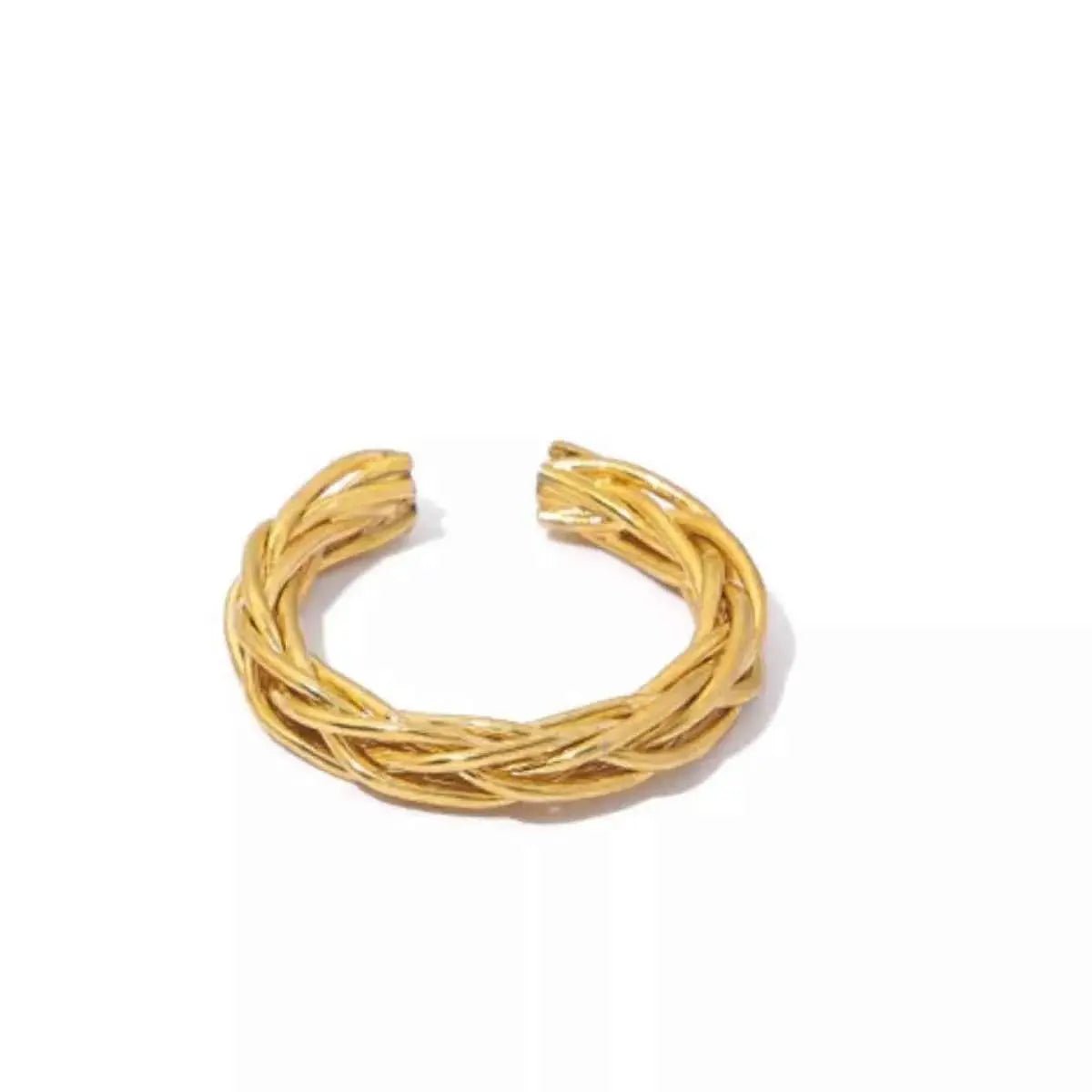 18K Gold - Plated Open Ring - SmileBen
