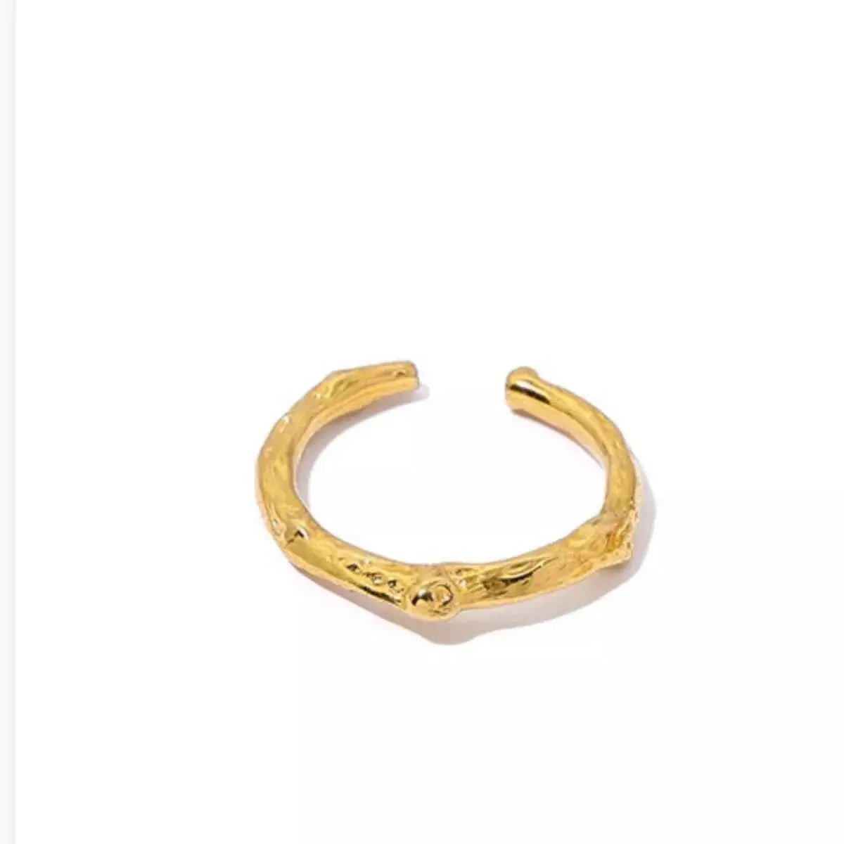 18K Gold - Plated Open Ring - SmileBen