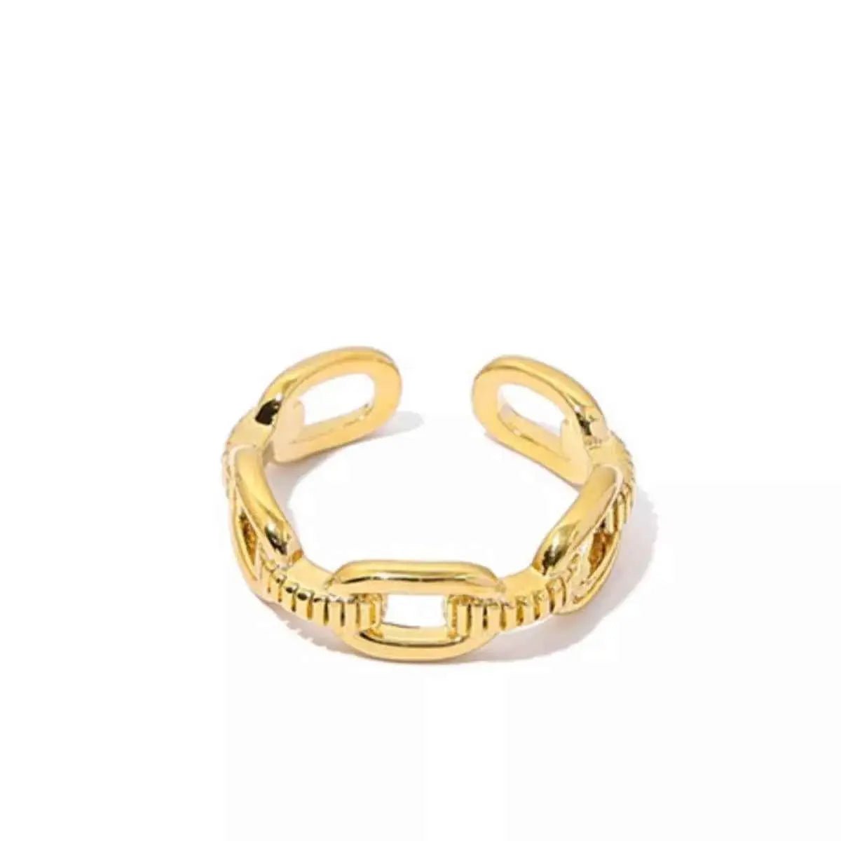18K Gold - Plated Open Ring - SmileBen