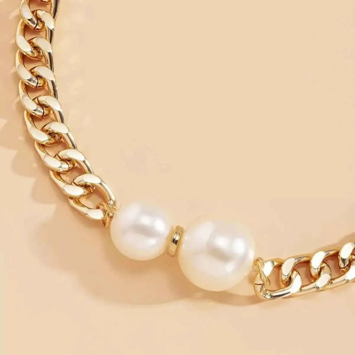 18K Gold - Plated Pearl Necklace - SmileBen
