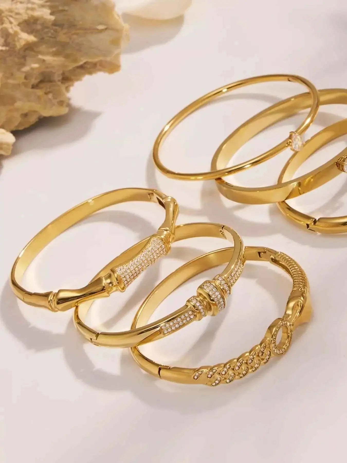 18K Gold - Plated Zircon Bracelet - SmileBen