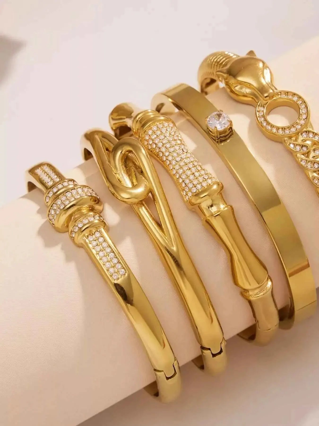 18K Gold - Plated Zircon Bracelet - SmileBen
