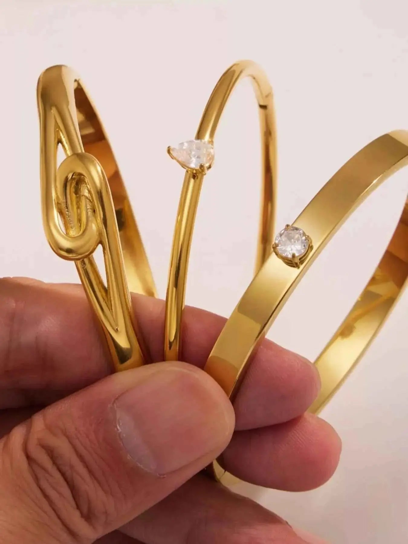 18K Gold - Plated Zircon Bracelet - SmileBen