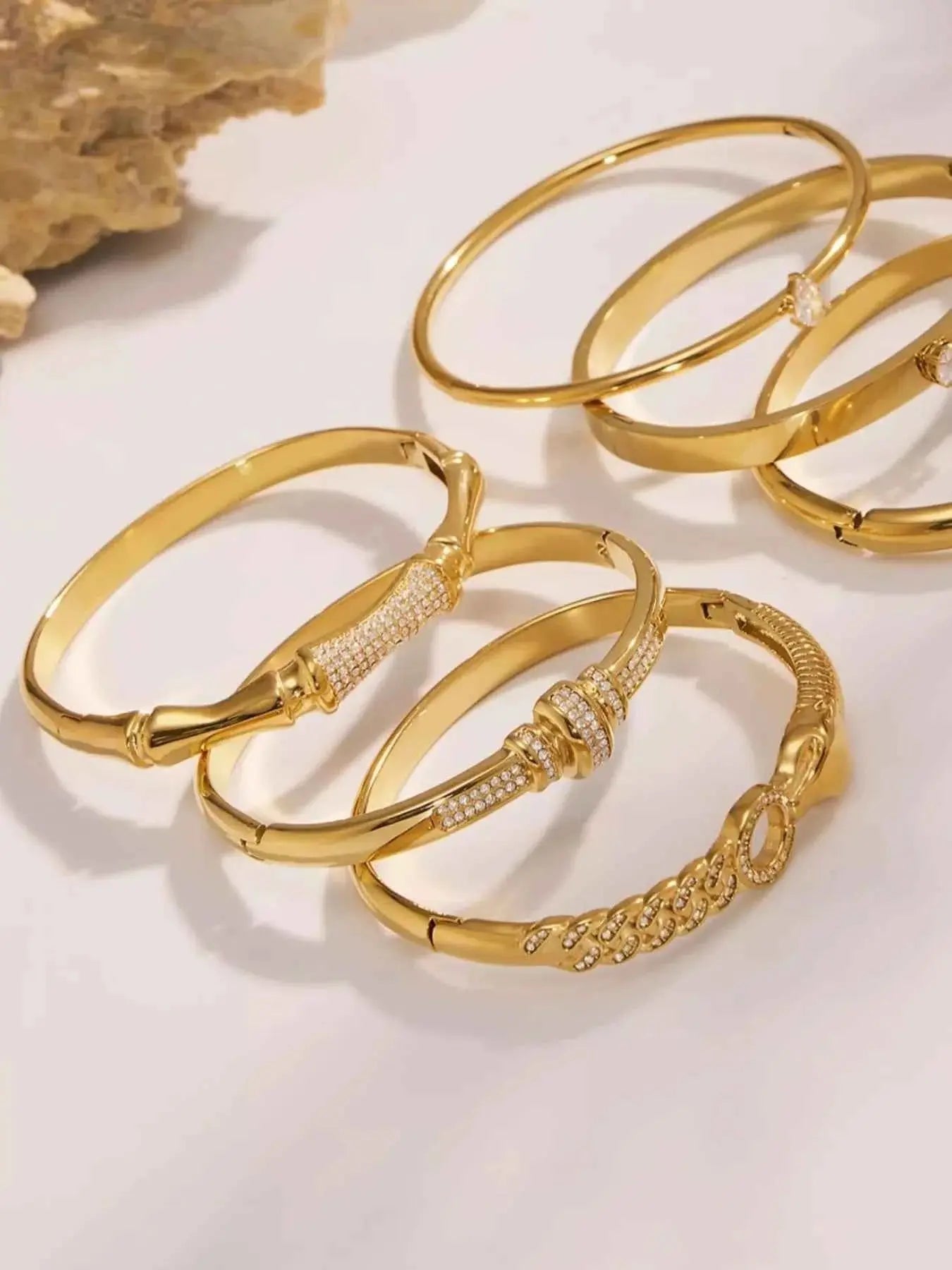 18K Gold - Plated Zircon Bracelet - SmileBen