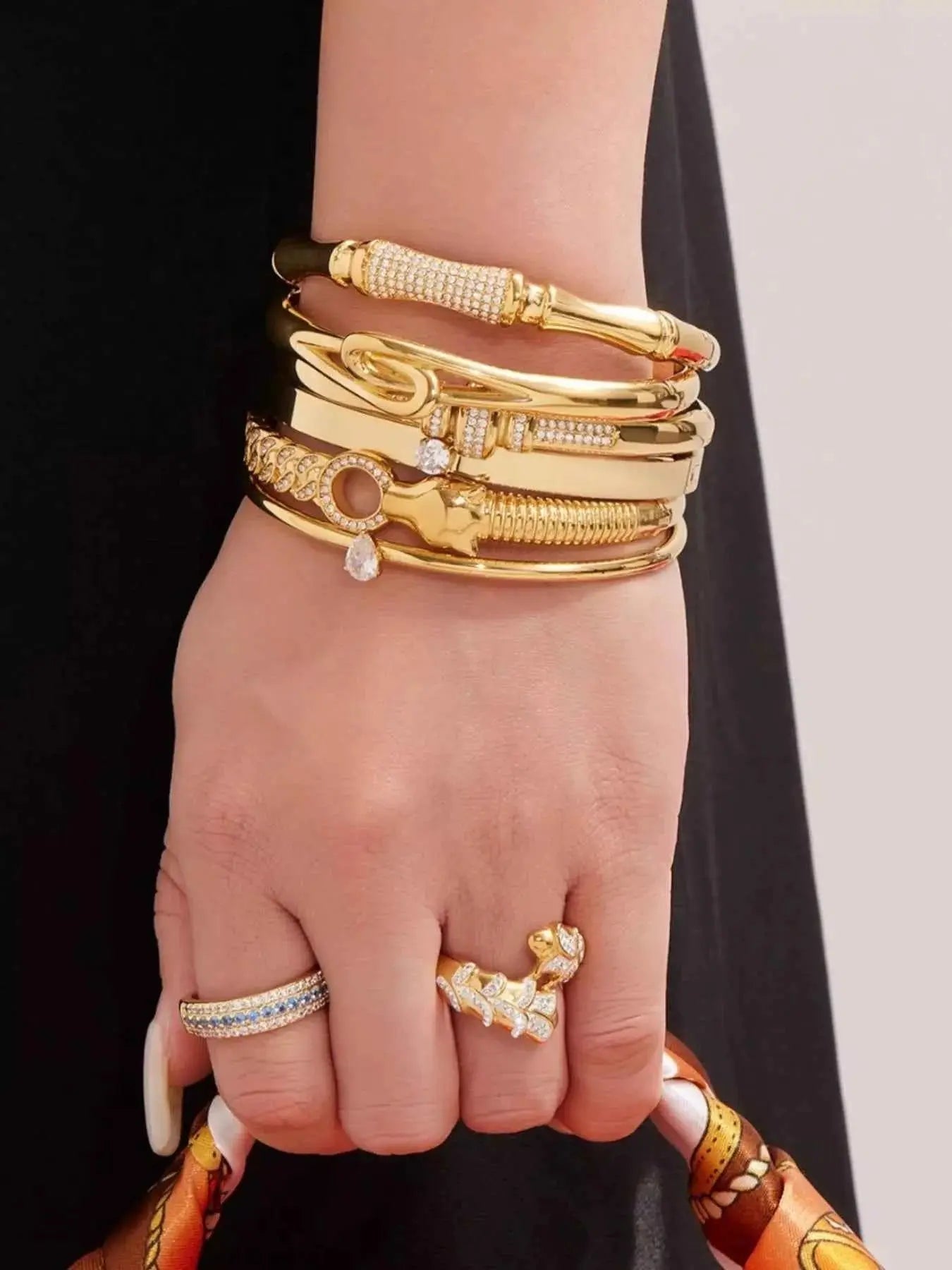 18K Gold - Plated Zircon Bracelet - SmileBen