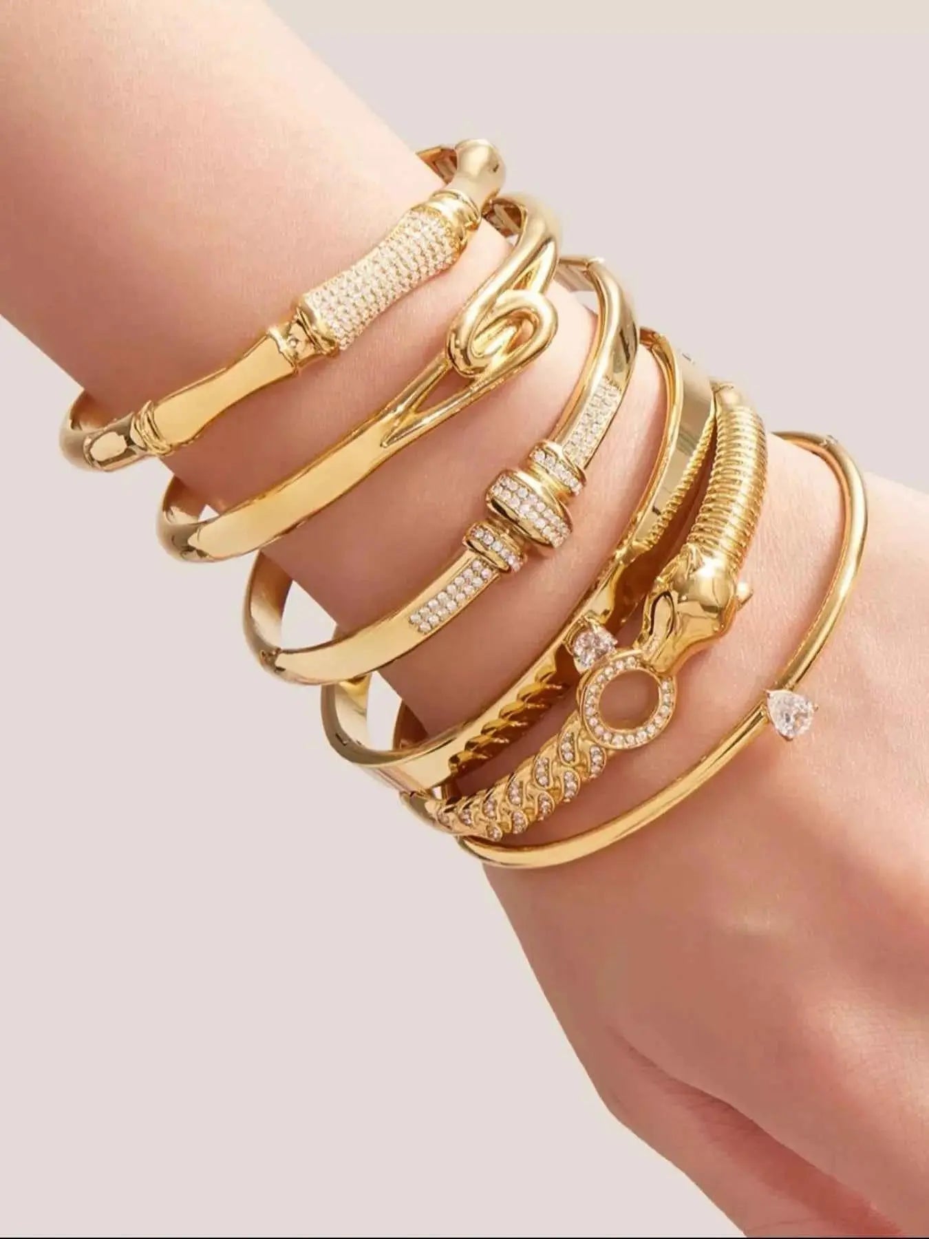 18K Gold - Plated Zircon Bracelet - SmileBen