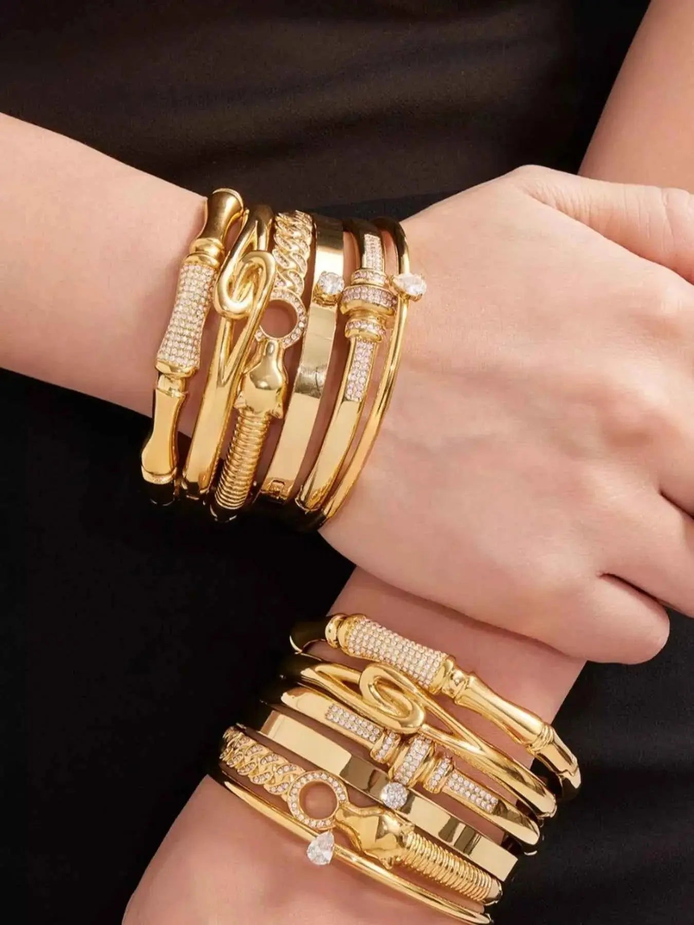 18K Gold - Plated Zircon Bracelet - SmileBen