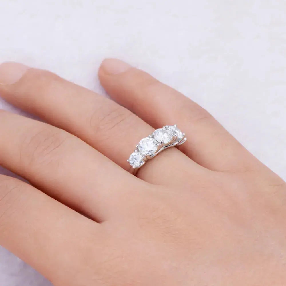 3.6 Carat Moissanite 925 Sterling Silver Ring - SmileBen