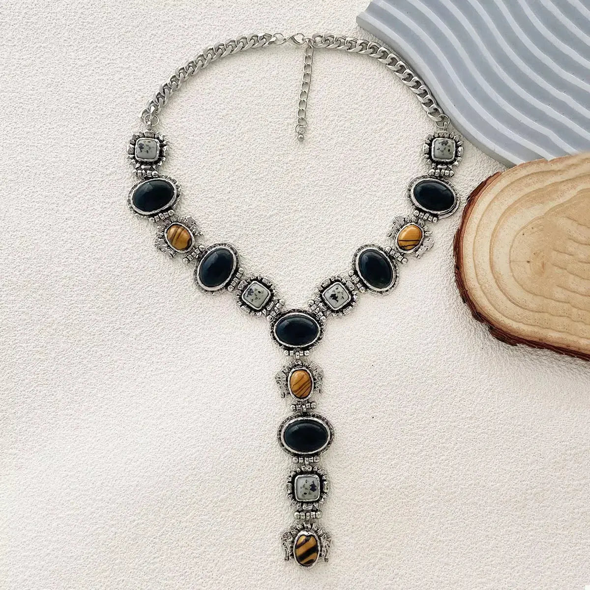 Resin Zinc Alloy Y-Shape Necklace - SmileBen