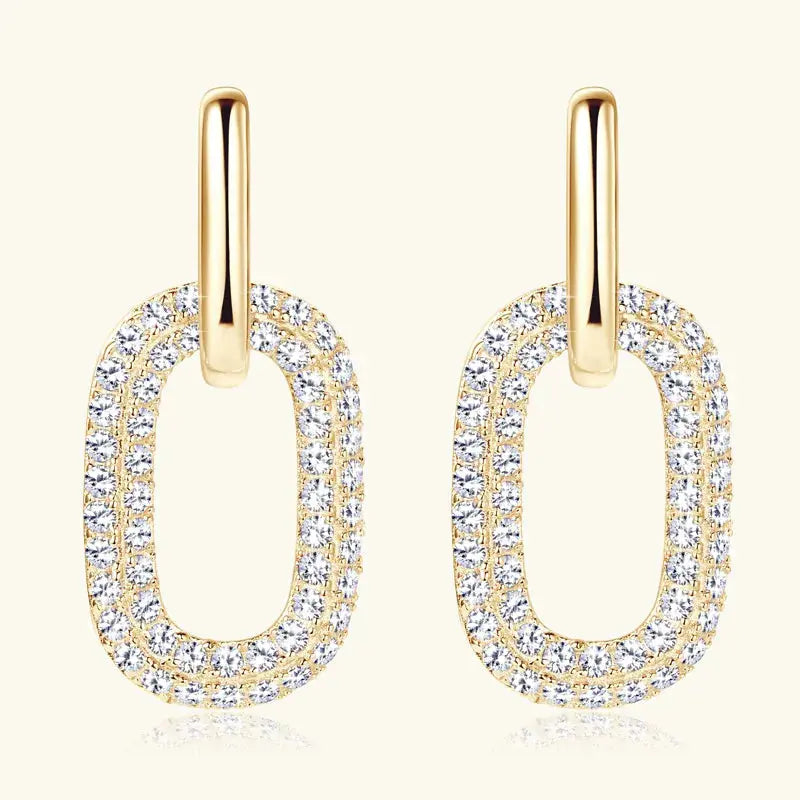 2.16 Carat Moissanite 925 Sterling Silver Earrings - SmileBen