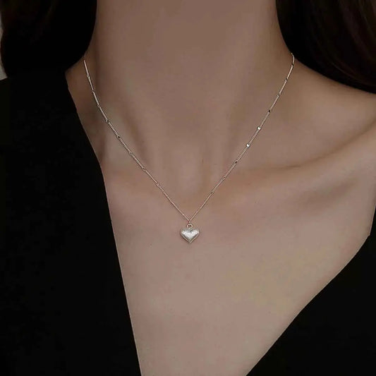 925 Sterling Silver Heart Necklace