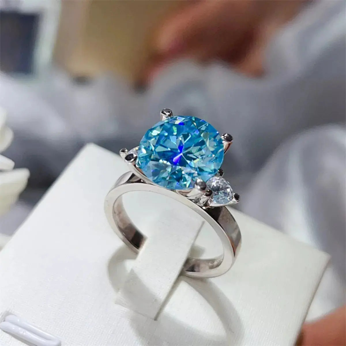 5 Carat Moissanite 925 Sterling Silver Ring - SmileBen