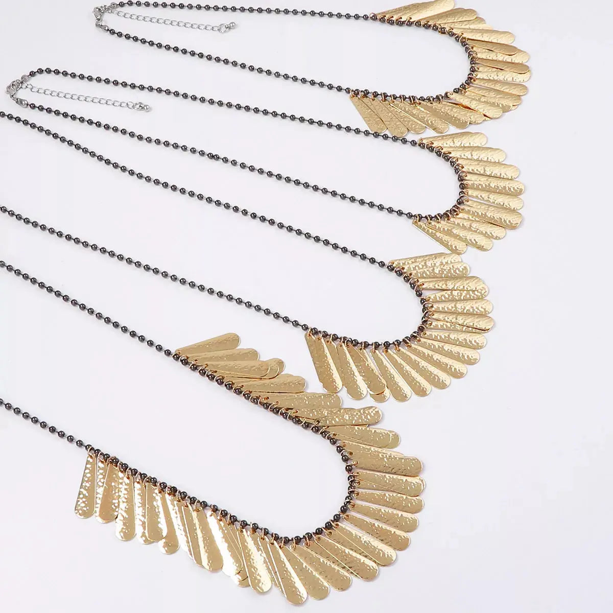4-Piece 18K Gold-Plated Iron Tassel Necklace - SmileBen
