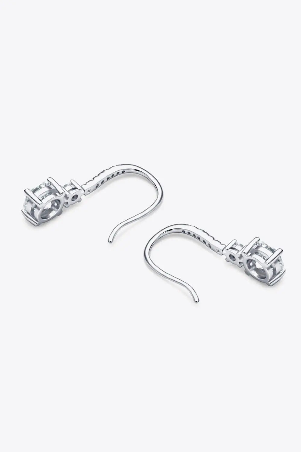 2 Carat Moissanite 925 Sterling Silver Drop Earrings - SmileBen