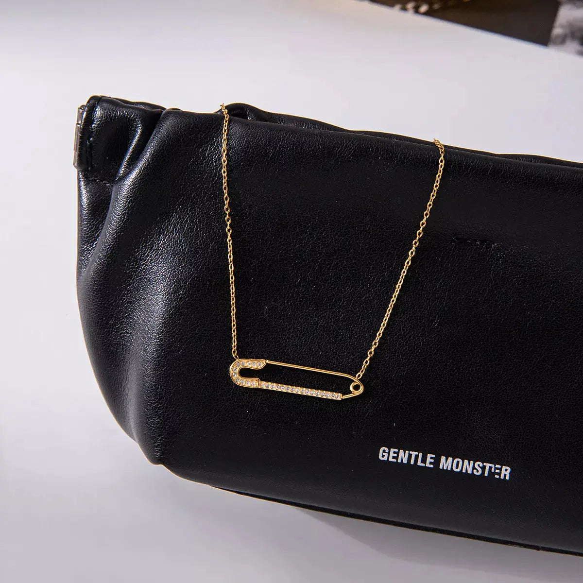 18K Gold-Plated Paperclip Necklace - SmileBen