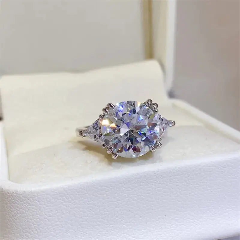 5 Carat Moissanite 925 Sterling Silver Ring - SmileBen