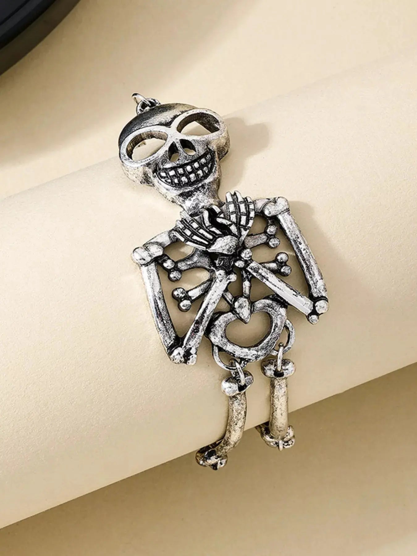 Alloy Skull Necklace and Bracelet Jewelry Set - SmileBen