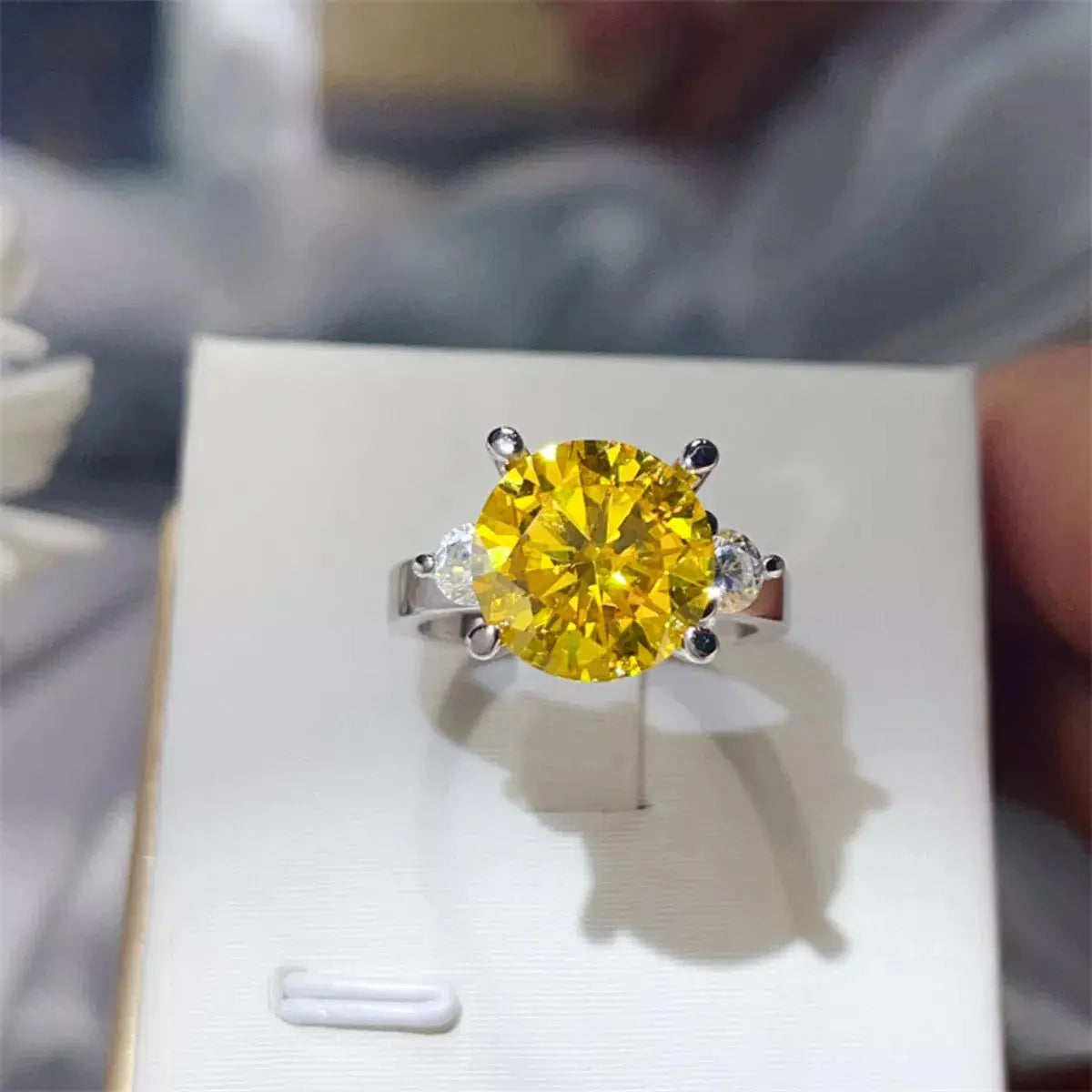 5 Carat Moissanite 925 Sterling Silver Ring - SmileBen