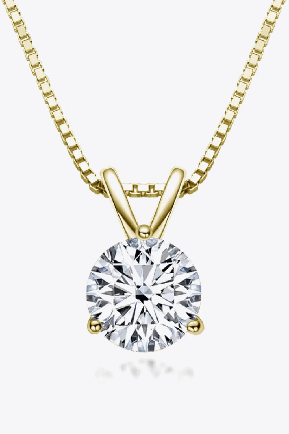 Adored Show Off 1 Carat Moissanite Pendant Necklace - SmileBen