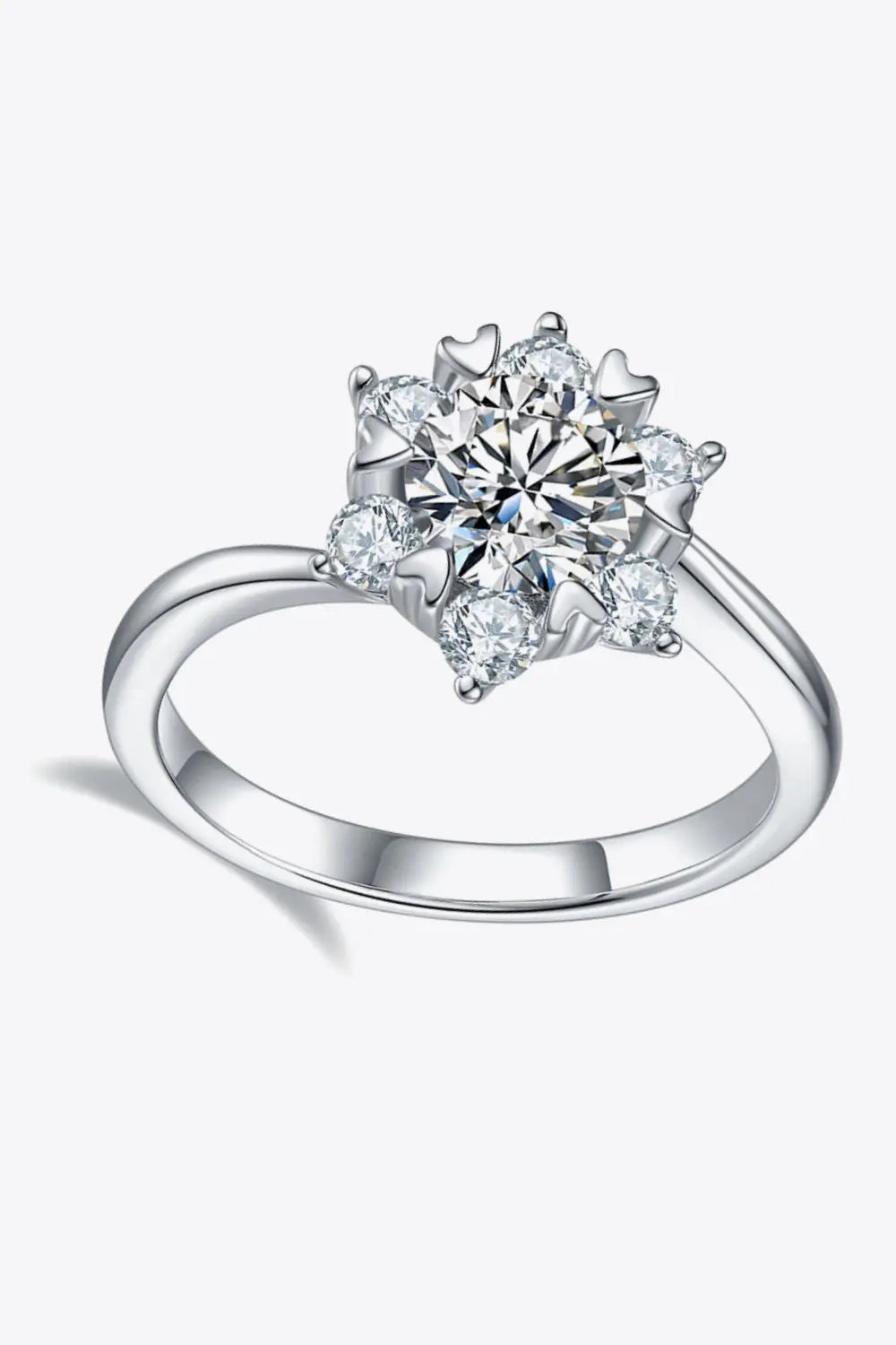 1 Carat Moissanite Zircon Ring - SmileBen