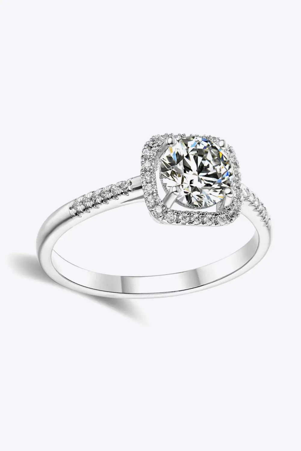 1 Carat Moissanite Zircon Ring - SmileBen