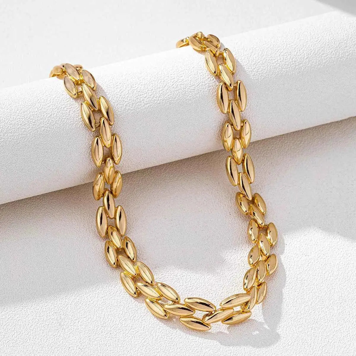 18K Gold-Plated Chunky Necklace - SmileBen