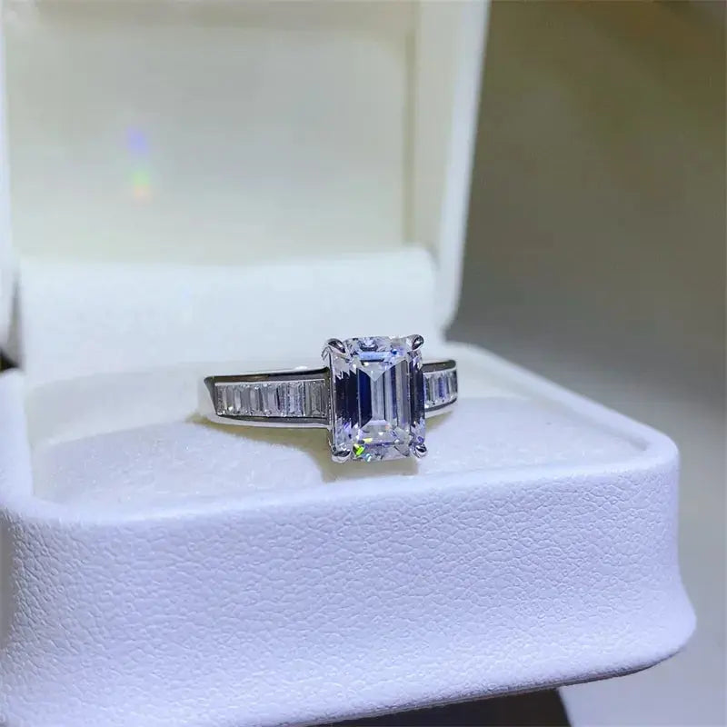 3 Carat Moissanite 925 Sterling Silver Ring - SmileBen